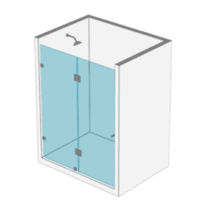 División de Baño Batiente 6mm